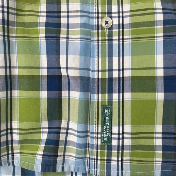ORVIS Heritage Wash Mens Button Down Long Sleeve Multicolor Plaid Shirt Sz L - Picture 10 of 10